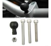 Handlebar Clamp Base 1 Inch Ball M8 x 1.25 for RAM Mounts System Motorcycle Camera Mount