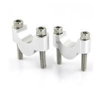 Handlebar Clamp Riser For CB1000R CB650R CB500X/F CBF125NA/300NA 28mm 1 1/8" Fat Bar Mount Risers Motorcycle Bar Risers(Silver Riser 20mm)