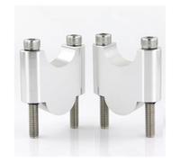 Handlebar Clamp Riser For CB1000R CB650R CB500X/F CBF125NA/300NA 28mm 1 1/8" Fat Bar Mount Risers Motorcycle Bar Risers(Silver Riser 40mm)
