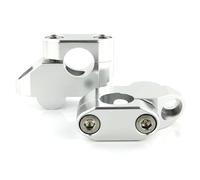 Handlebar Clamp Risers For ROYAL For ENFIELD For Himalayan For SCRAM 411 For Hunter 350 22mm 7/8" Handlebar Risers Extension Back Moved Riser(Silver)