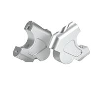 Handlebar Clamps Risers For NX400 For NX500 For NX 400 500 2023 2024 Handlebar Riser Drag Handle Bar Clamp Extend Adapter Motorcycle Accessories Bars Riser Clamp(Silver)