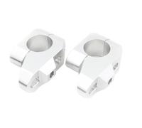 Handlebar Clamps Risers HandleBar Riser 28mm 1 1/8" Handlebar Universal Back Moved Up Mount(Silver)