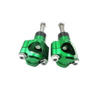 Handlebar Clamps Risers Motorcycle 1 1/8" 28 MM Handlebar Risers Bar Mount Clamp Bars Riser Clamp(Green,M12)