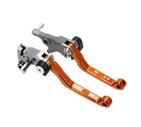 Handlebar Clutch Brake Lever Motorcycle Accessories Dirt Pit Bike Brakes Handles Lever for Kawasaki for KLX125 D-TRACKER125 2010-2016(Orange)