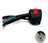 Handlebar Control Switch Motorcycle Handlebar Switch Control 22mm 7/8 Inch For Universal Waterproof Horn Turn Signal Headlight Control