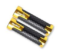 Handlebar Cover For H&ONDA Monkey Z 125 Z-125 Z125 Motorcycle Non Slip Handlebar Grip Throttle CNC Hand Bar Grips(Gold)