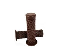 Handlebar Cover Handle Grips Motorbike Grips Handle Bar Scooter Accessories Motorcycle Handlebar Cover Cafe Moto Grip Universal Replacement(25MM dark brown)