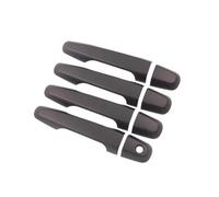 Handlebar Covers Replacement for Mitsubishi L200 for Triton 2006 2007 2008 2009 2010 2011 2012 2013 2014 ABS Black Exterior Door Handle Cover(1 Keyhole)