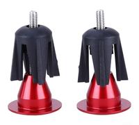 Handlebar End Cap Built from Aluminum Alloy for Mountain Road Fixie Bicycles With Fit Range 17.5mm to 21.9mm Inner Diameter (Red)