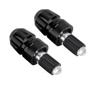Handlebar End Caps - Aluminum Alloy Cover | Handle Replacement - Machined Construction, Universal Use for Motorcycle, Road, Mountain Bike, Scooter, Cycling