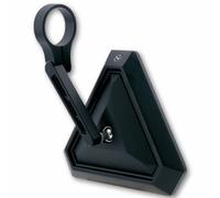 Handlebar end mirror Universal for both sides Aluminum black HIGHSIDER TETRA