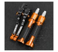 Handlebar Ends for H&DA VFR750F VFR750R VFR750 F R Sabre F2 Handgrips Brake Clutch Levers Handlebar Grips Handle Ends(Orange)