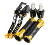 Handlebar Ends for H&DA VT1100 C2 Sabre Shadow Motorcycle Brake Clutch Levers Non-Slip Handlebar Knobs Handle Hand Grips(Gold4)