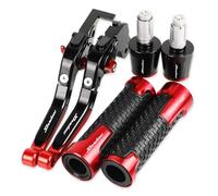 Handlebar Ends for H&DA VT1100 C2 Sabre Shadow Motorcycle Brake Clutch Levers Non-Slip Handlebar Knobs Handle Hand Grips(Red5)