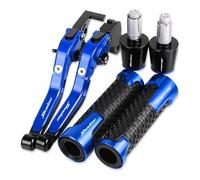 Handlebar Ends for H&DA VT1100 C2 Sabre Shadow Motorcycle Brake Clutch Levers Non-Slip Handlebar Knobs Handle Hand Grips(Blue4)