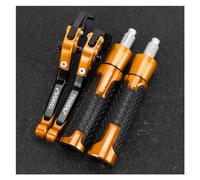 Handlebar Ends for H&DA XLV 600 650 700 TRANSALP XL600V XL650V XL700V Handgrips Brake Clutch Levers Handlebar Grips Ends(Orange)