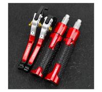 Handlebar Ends for H&DA XLV 600 650 700 TRANSALP XL600V XL650V XL700V Handgrips Brake Clutch Levers Handlebar Grips Ends(Red2)