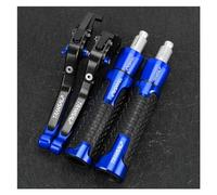 Handlebar Ends for H&DA XLV 600 650 700 TRANSALP XL600V XL650V XL700V Handgrips Brake Clutch Levers Handlebar Grips Ends(Blue)
