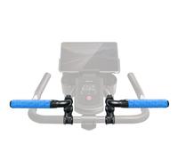 Handlebar Extender for Peloton Indoor Exercise Bikes, 1 Pair of Ultimate Handlebar Extension of Peloton Accessories (Bull-horn (with Blue Tapes))
