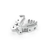 Handlebar Extension Motorcycle Handlebar Rise For BMW R1300GS R1300 GS 2023-2024 Lift Riser Extension Drag Hand-operated Telescopic Regulator. Adapter(Silver1)