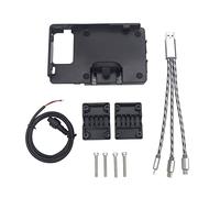 handlebar GPS mount for motorcycle For Yamaha For Tenere 660 XT660Z Motorcycle Mobile Phone Mount Navigation Bracket For USB Wireless Charging Stand(USB Charging)