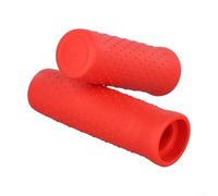 Handlebar Grip, Anti-slip Silicone Cover for Ninebot MAX, Secure Hold Reduces Fatigue, Prismatic Particle Design Wet Weather, Electric Scooter Riders(Red)
