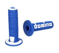 handlebar grip set Domino A360 off-road blue / white