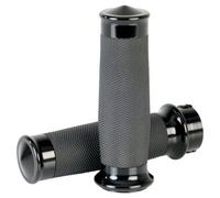 Handlebar Grips For Harley-Davidson Black, Aluminium, Pair