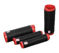 Handlebar Grips for Motorbikes and E-Bikes Using Silicone Compound to Balance Flexibility, Durability and Adhesion for Real-World Riding Demands (Black)