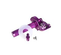 Handlebar Grips Motorcycle Handlebar Rubber Sleeve Universal Accelerator Throttle Twist Grips Handlebars Moped Scooter For M10(Purple Silver)