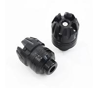 Handlebar Guard 1Pair Universal Motorcycle Wheel Protection Crash Cups Colorful Motorbike Protector For Scooter Aluminum Motorcycle Handguards(Black)