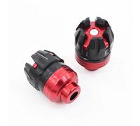 Handlebar Guard 1Pair Universal Motorcycle Wheel Protection Crash Cups Colorful Motorbike Protector For Scooter Aluminum Motorcycle Handguards(Red)