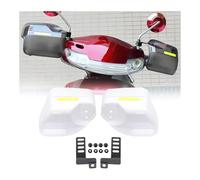 Handlebar Hand Guards For B&MW R1200RT R1200S R1200ST S1000R S1000RR S1000XR Universal Motorcycle Handguard Shield Hand Guard Protector Windshield Motorcycle Protector(White)