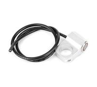 Handlebar Headlight Switch with Red LED Indicator, Aluminum Alloy Motorcycle Spot Light Switch, 3 - Wire Handlebar Mount Switch for 25mm Motorcycles ATVs