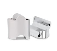 Handlebar Height Adapter Handlebar Riser Bar Mount For Harley XL1200X For Forty-Eight 2010-2020 Hand Rising Clamps Back Move Adapter Adjustable Lift(Silver)