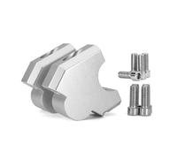 Handlebar Height Adapter Motorcycle Handlebar Riser Heighten For CRF1100L Africa Twin Adv Sports 2020-2026 Extend Handle Bar Mount Clamp Adapter(Silver)