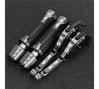 Handlebar Levers Motorcycle Brake Clutch Lever Assembly Handlebar Grips For SUZUKI GSR400 GSR 400 2008 2009 2010 2011 2012 With Handle Bar End Motorbike Grips Brake Clutch Lever(Color 10)