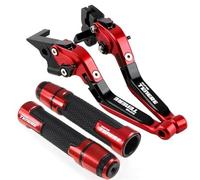 Handlebar Levers Motorcycle Brake Clutch Lever Assembly Handlebar Grips For TENERE1200 TENERE 1200 2012-2020 Bar Accessories Motorbike Grips Brake Clutch Lever(Color 1)
