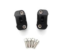 Handlebar Lift Mount CNC Aluminum Motorcycle Handlebar Risers Adjustable Fat Bar Clamps Motorcycle Model Universal Pair 1 1/8" 28mm Bar Riser Mount(2)