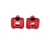 Handlebar Lift Mount Motorcycle CNC Billet Handlebar Fat Bar Risers Mount Clamp Adaptor Universal For Pit For Dirt Bike MX For ATV 22MM To 28MM Heightening Clamp(2)