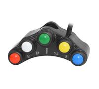 Handlebar Light Button - 7-in-1 Multifunction Control | ABS Professional Waterproof for Ebikes Scooters and Motorcycles, Integrated Stop Start Horn and Headlight Button with 50cm Cable