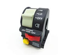Handlebar Light Switch Fits for Polaris Sportsman 2001 2002 2003 2004 2005 Replaces 4010591 4010560 4010422 4011835 Hi Lo Off for ATV Motorcycle Snowmobile or Watercraft Beam Light Kill Stop Switch