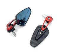 Handlebar Mirror 7/8" 22mm Motorcycle Rearview Mirrors Universial Motorcycle Aluminum Bar End Mirror Motorbike Handlebar Side Rearview Mirrors(3)