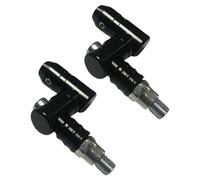 Handlebar Mirror Adapters - Set of 2 Motorcycle Mirror Extenders,Aluminum Parts Replacement Extending Design for Outdoor Adventure Bike Enthusiasts Riders Commuting