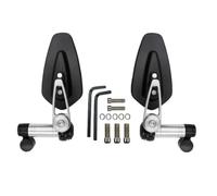 Handlebar Mirror Motorcycle CNC Folding Rearview Mirror 360 Rotation Adjustment Hd Blue Glass Anti-Glare Universal M6 For M8 M10 Screws