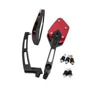 Handlebar Mirror Motorcycle Rearview Mirror Right And Left Side Rear View Mirror Rotatable Vision Side Mirrors 8mm 10mm