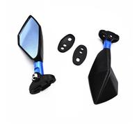 Handlebar Mirror Universal Aluminum Motorcycle Mirror Moto Rearview Side Blue Glass Mirror For CBR929RR CBR954RR CB1000R CBR 1000 929 954(2)