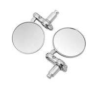 Handlebar Mirrors Universal 7/8" 22mm Motorcycle Round Mirrors | Universal 7/8" 22mm Motorcycle Round Mirrors Handlebar Wing Foldable Mirrors Aluminum Black Handle Bar End Rearview Side