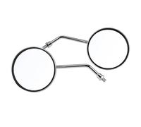 Handlebar Mount 1 Pair 8mm Right and Left Side Motorcycle Rear View Mirror Round Motorcycle Rearview Mirrors