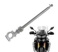 Handlebar Mount Flagpole - 160cm Expansion Telescopic Motorcycle Pole, Stainless Steel Aluminum Alloy Rod | Long Ride Touring Equipment, Outdoor Adventure City Commuting Gear With Adjustable Holder